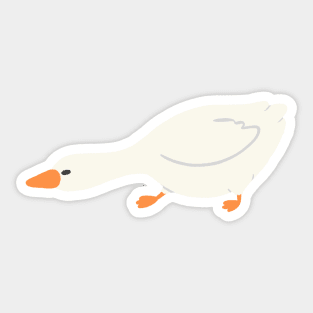 Goose on the move Sticker